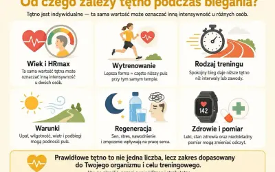 Czy puls 80 jest dobry? Zależy od wieku, wytrenowania, warunków, regeneracji, rodzaju treningu, zdrowia i pomiaru. Tętno jest indywidualne.