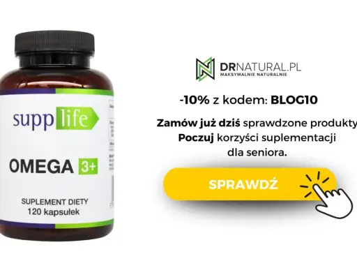Suplement diety Omega 3+ na jesień. Sprawdź, jakie witaminy na jesień warto przyjmować, by poczuć korzyści suplementacji. Zniżka -10% z kodem BLOG10.