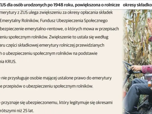 Starszy rolnik na traktorze, który może być beneficjentem emerytury rolniczej. Kto wprowadził emerytury rolnicze?